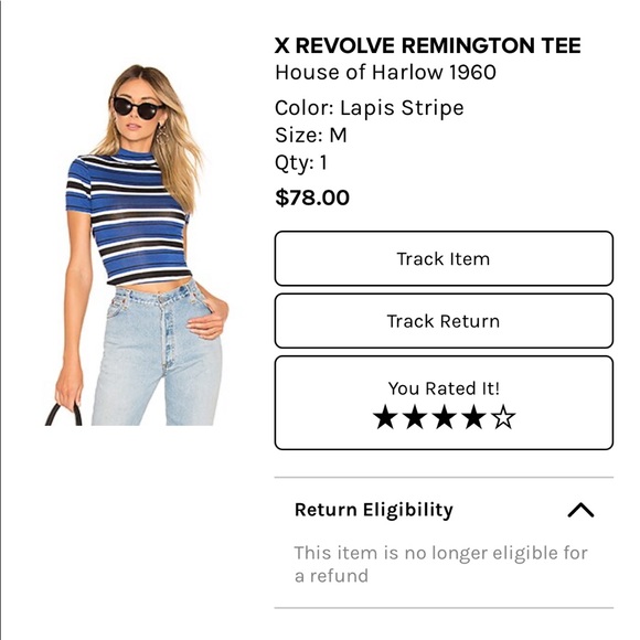 Revolve House Of Harlow Remington Tee in Size Medium - Picture 2 of 2